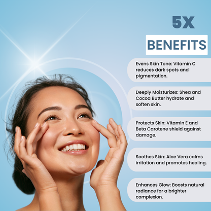 Ubtan Vitamin E Brightening Cream | 80gm | Hydrating Glow & Dark Spot Reduction