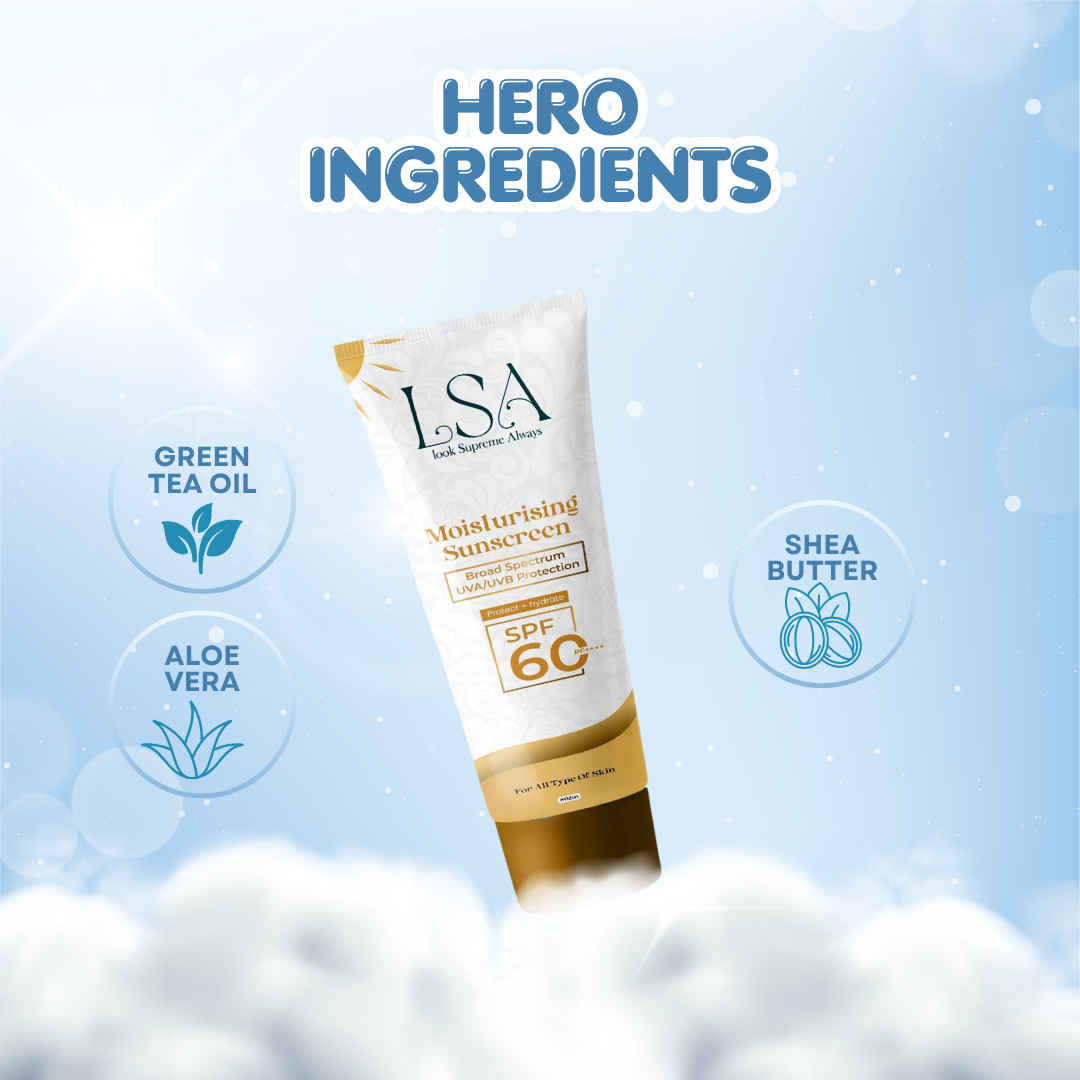 LSA Ubtan Moisturising Sunscreen SPF 50 PF+++ Moisturising Sunscreen 50gm