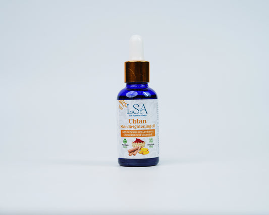 LSA Ubtan Kumkumadi Brightening Oil | 30ml | With Chandan & Vitamin E | Fades Pigmentation & Dark Spots