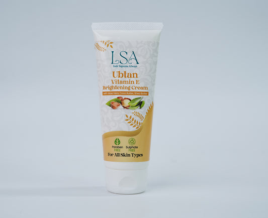 Ubtan Vitamin E Brightening Cream | 80gm | Hydrating Glow & Dark Spot Reduction