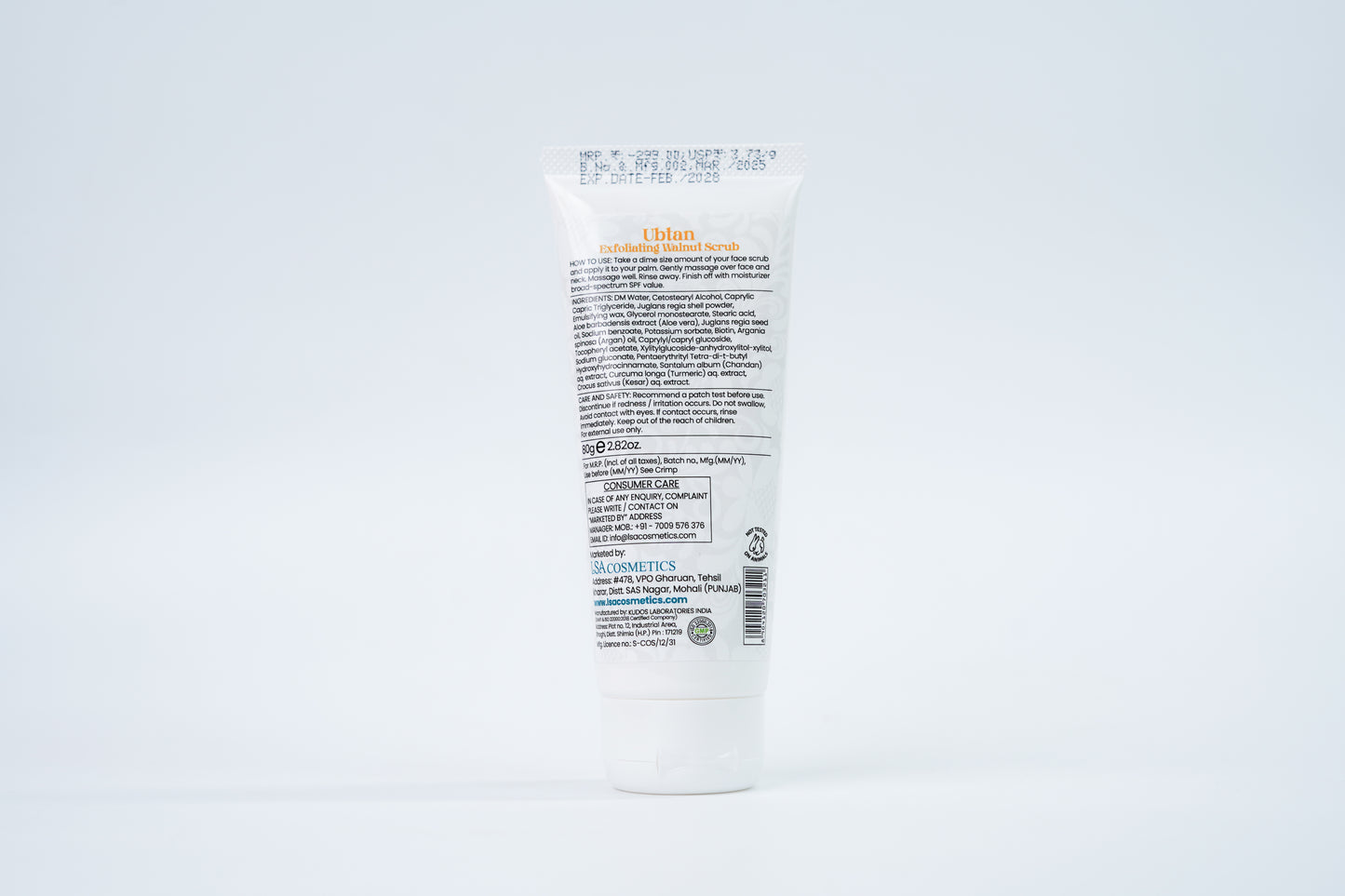 Ubtan Exfoliating Walnut Face Scrub 80gm